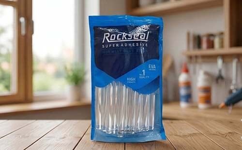 Rockseal Transparent Clear Hot Melt Glue Stick 9 Inch India Export