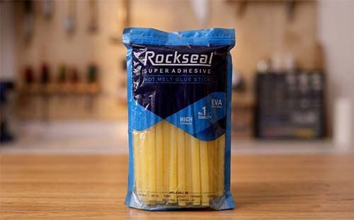 Rockseal Yellow Amber Hot Melt Glue Stick 9 Inch Packaging Adhesive India