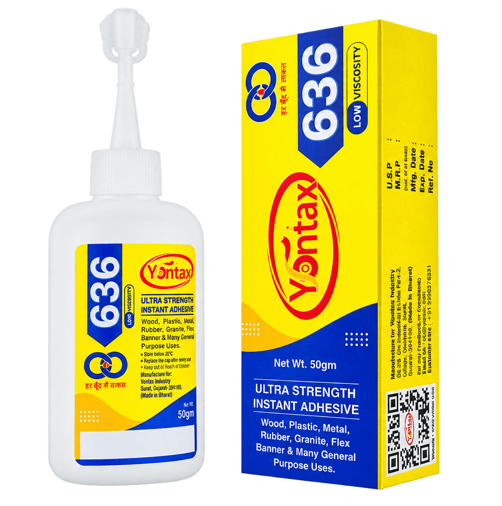 Yontax 636 General Purpose Instant Cyanoacrylate Adhesive Manufacturer India