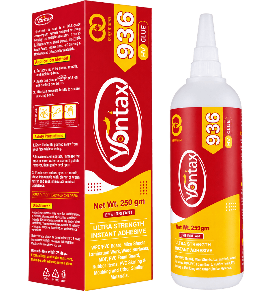 Yontax 936 HV GEL High Viscosity Gel Cyanoacrylate Adhesive Manufacturer India