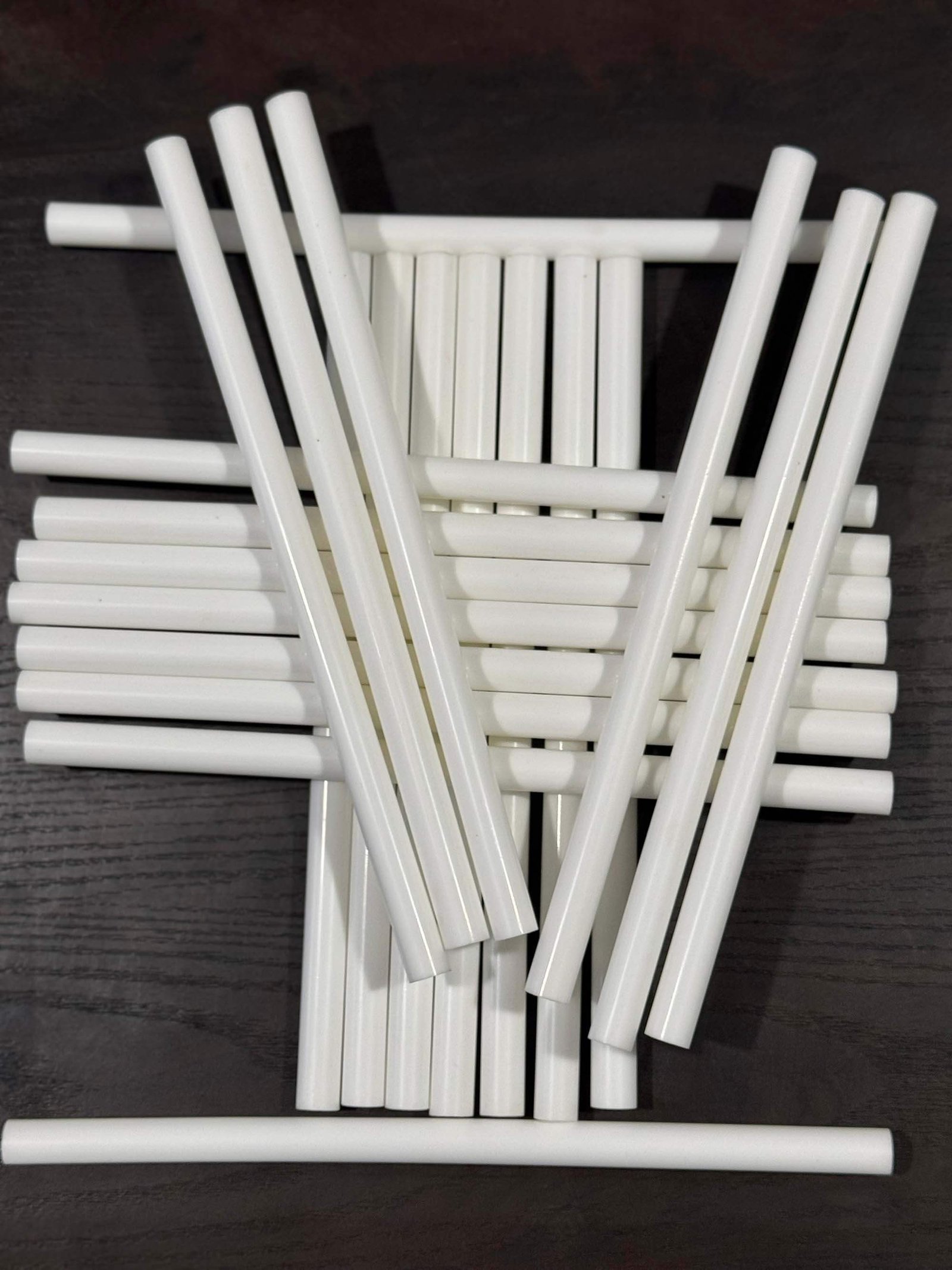 Milky White Hot Melt Glue Sticks Stack